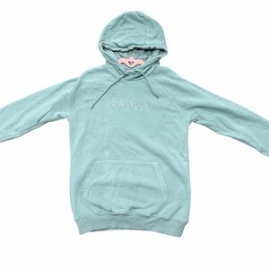 Gymshark Mint Seafoam Tonal Logo Fleece Hoodie Size S